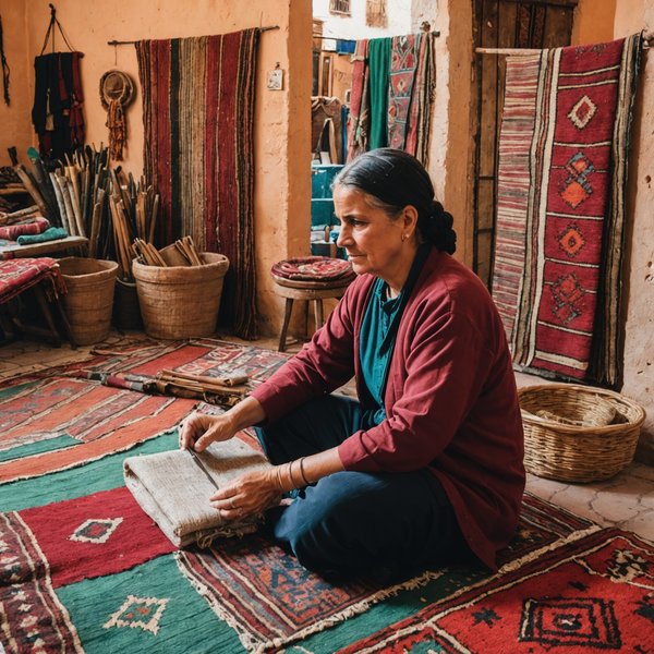 Où trouver des ateliers de fabrication de tapis berbères au Maroc?