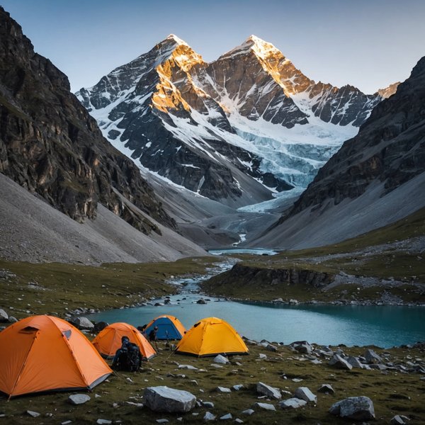 Comment organiser un camping pour une expédition de randonnée dans les montagnes de l'Himalaya en été?