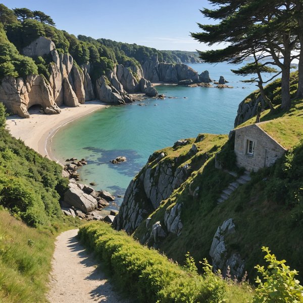 Où séjourner en Bretagne pour des vacances avec des ateliers de sculpture sur bois et des randonnées en bord de mer?